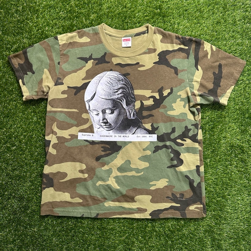 Supreme Everywhere In The World Shirt Camo Men's Medium
